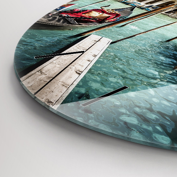 Orologio rotondo Gondole Venezia Italia