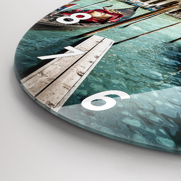 Orologio rotondo Gondole Venezia Italia