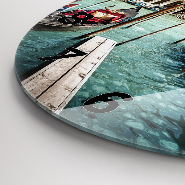 Orologio rotondo Gondole Venezia Italia