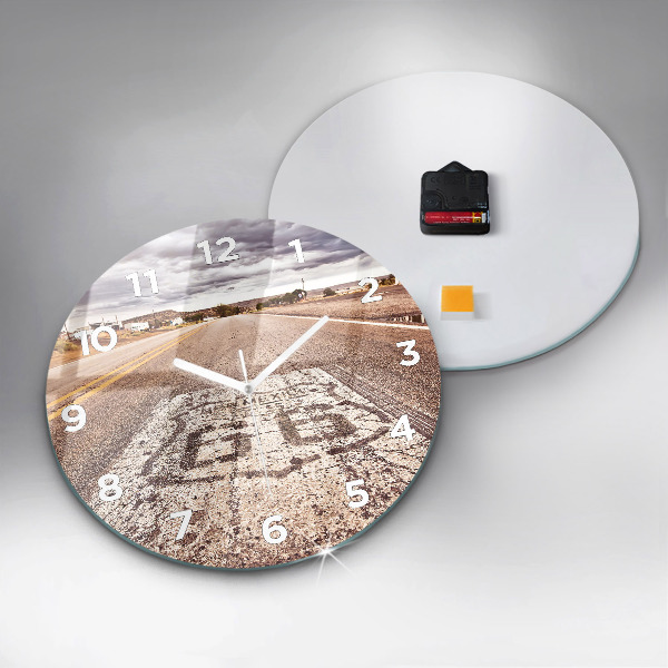 Orologio rotondo Strada 66 USA