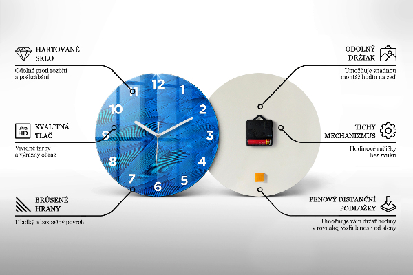 Orologio rotondo Immagine di un'isola deserta