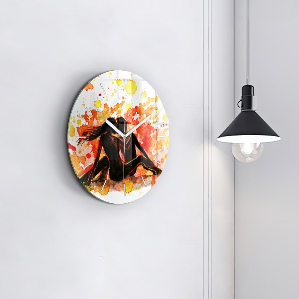 Orologio rotondo Amore e una coppia innamorata
