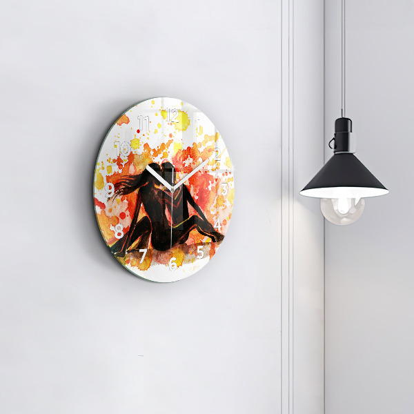 Orologio rotondo Amore e una coppia innamorata