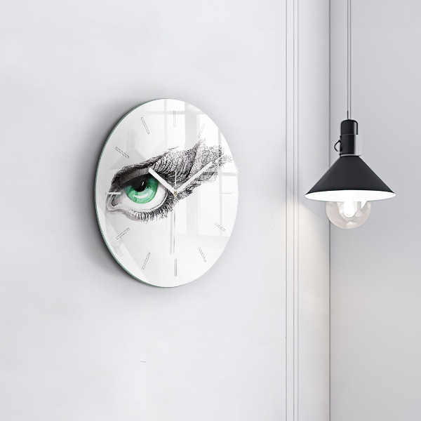 Orologio rotondo Astrazione dell'occhio umano