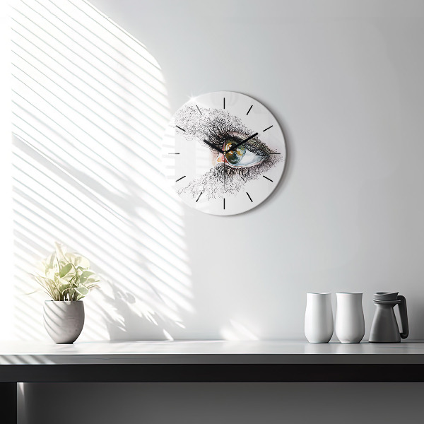 Orologio rotondo Disegno di un occhio umano