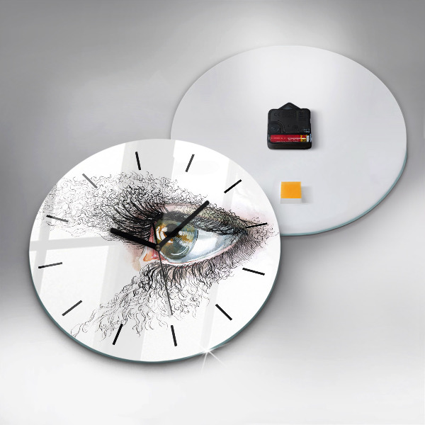 Orologio rotondo Disegno di un occhio umano