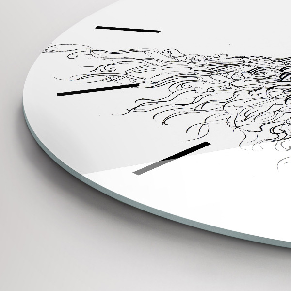Orologio rotondo Disegno di un occhio umano