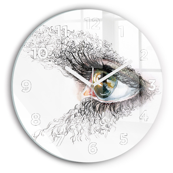 Orologio rotondo Disegno di un occhio umano