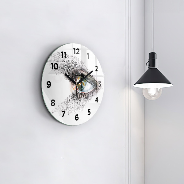 Orologio rotondo Disegno di un occhio umano
