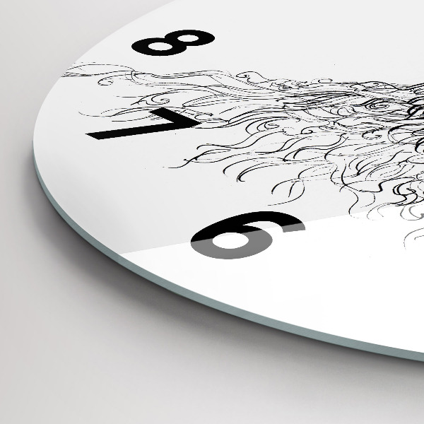 Orologio rotondo Disegno di un occhio umano