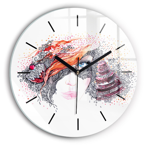 Orologio rotondo Dolce donna con torta