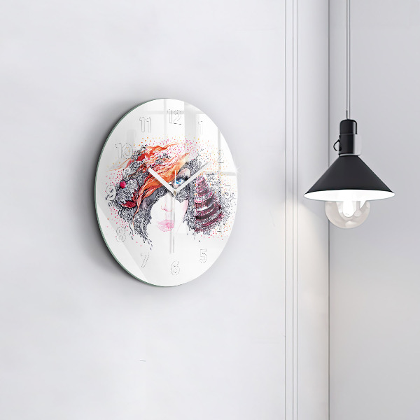 Orologio rotondo Dolce donna con torta