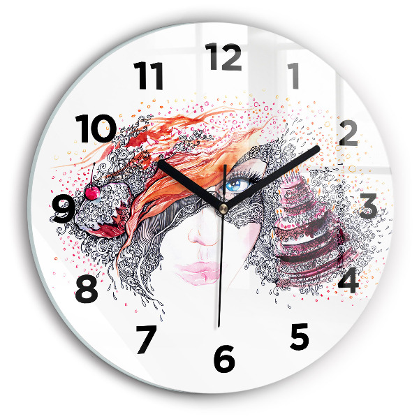 Orologio rotondo Dolce donna con torta