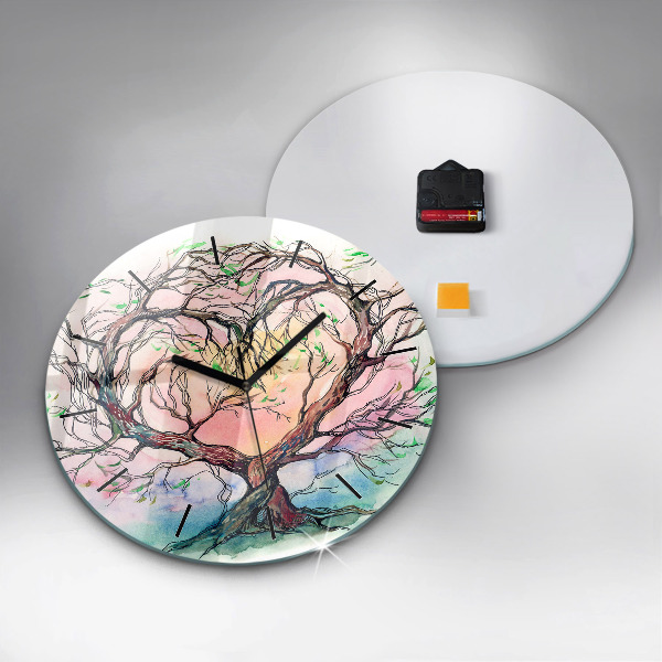 Orologio rotondo L'albero è il cuore della natura