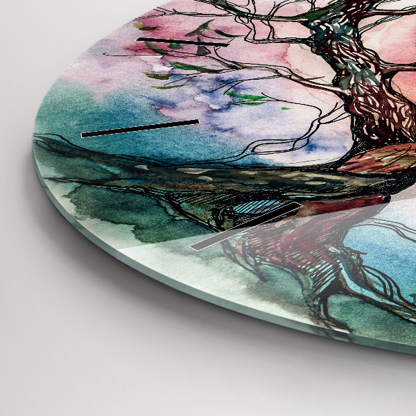 Orologio rotondo L'albero è il cuore della natura