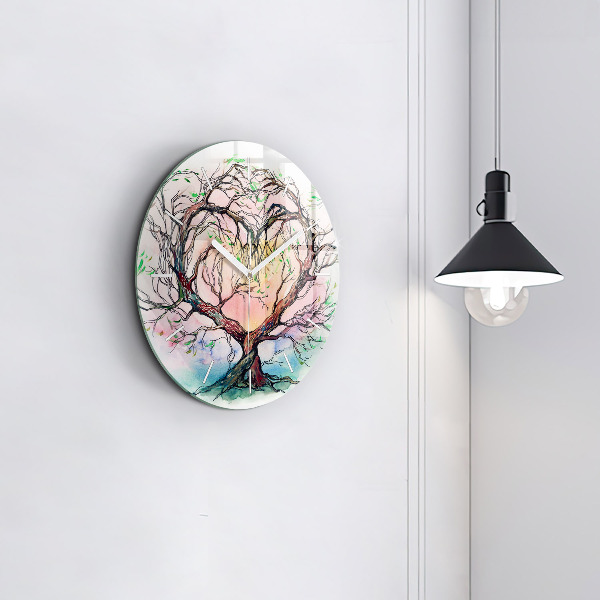 Orologio rotondo L'albero è il cuore della natura