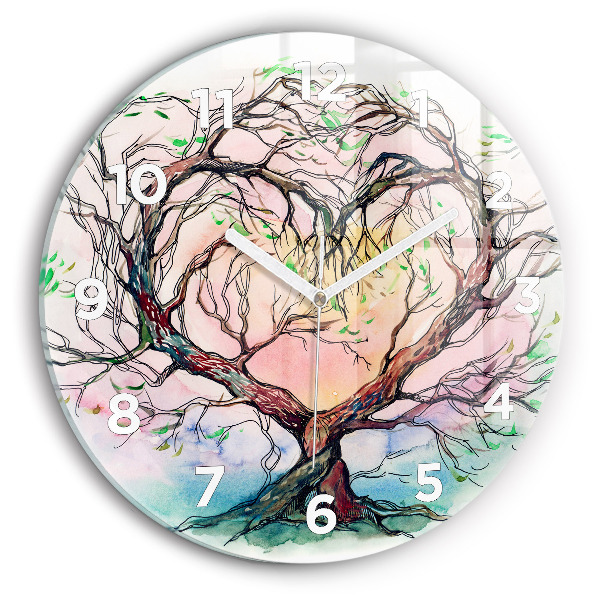 Orologio rotondo L'albero è il cuore della natura