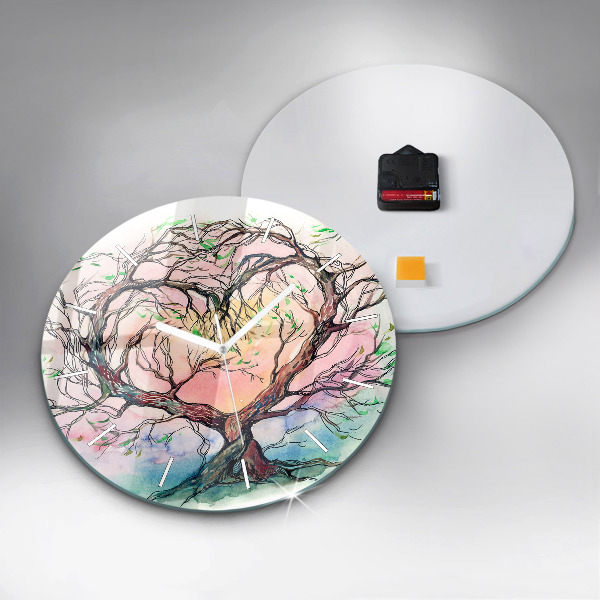 Orologio rotondo L'albero è il cuore della natura