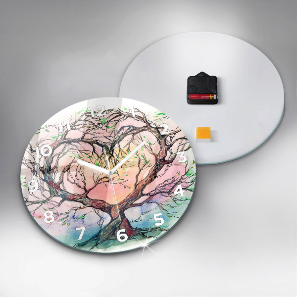 Orologio rotondo L'albero è il cuore della natura