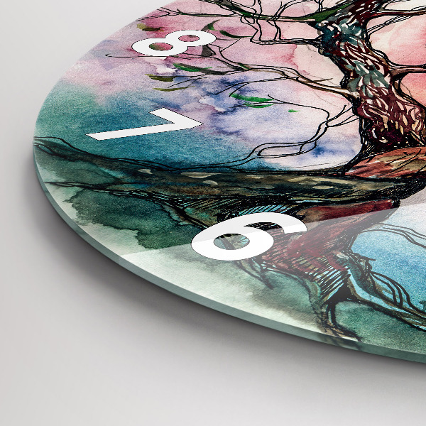 Orologio rotondo L'albero è il cuore della natura
