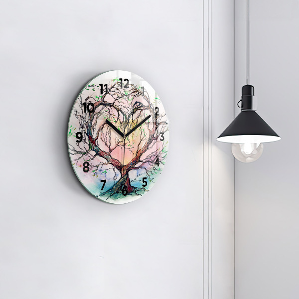 Orologio rotondo L'albero è il cuore della natura