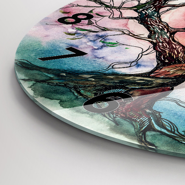 Orologio rotondo L'albero è il cuore della natura
