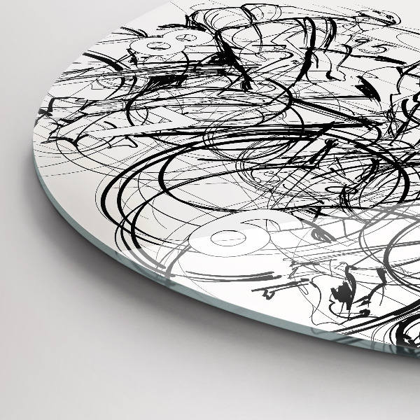 Orologio rotondo Disegno gara ciclistica