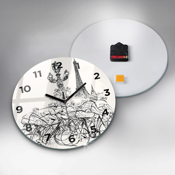 Orologio rotondo Disegno gara ciclistica