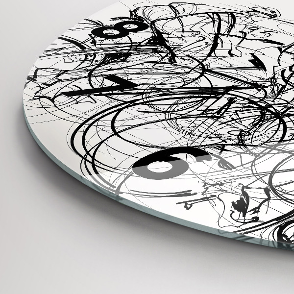 Orologio rotondo Disegno gara ciclistica