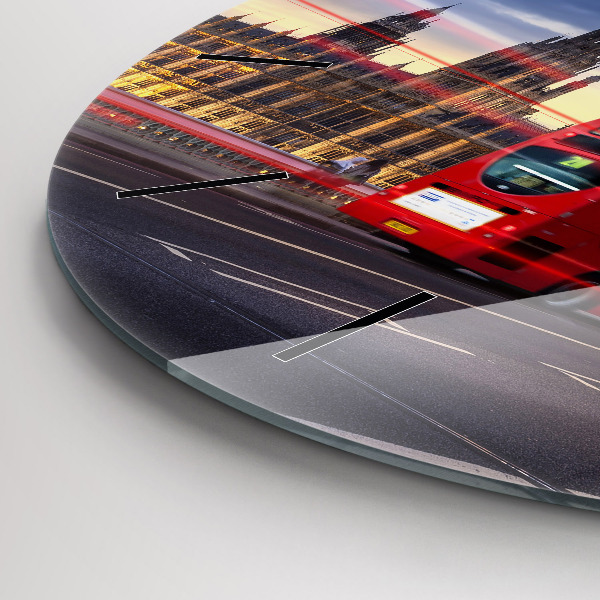 Orologio rotondo Autobus rosso di Londra