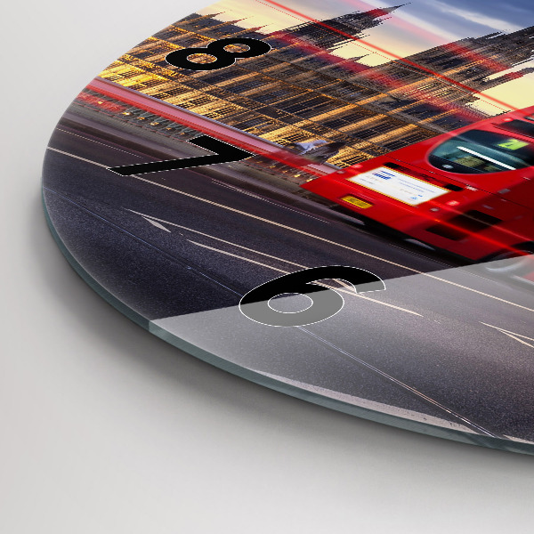 Orologio rotondo Autobus rosso di Londra