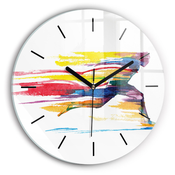 Orologio rotondo Illustrazione del corridore