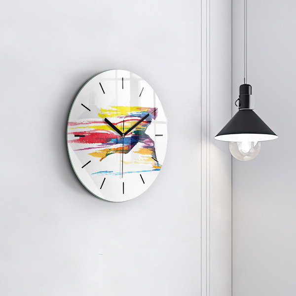 Orologio rotondo Illustrazione del corridore