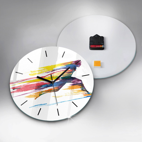 Orologio rotondo Illustrazione del corridore