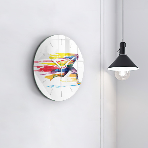 Orologio rotondo Illustrazione del corridore