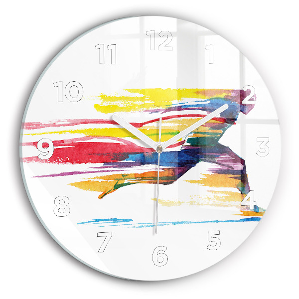 Orologio rotondo Illustrazione del corridore