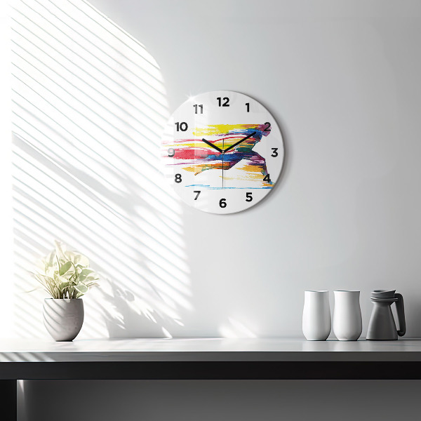 Orologio rotondo Illustrazione del corridore