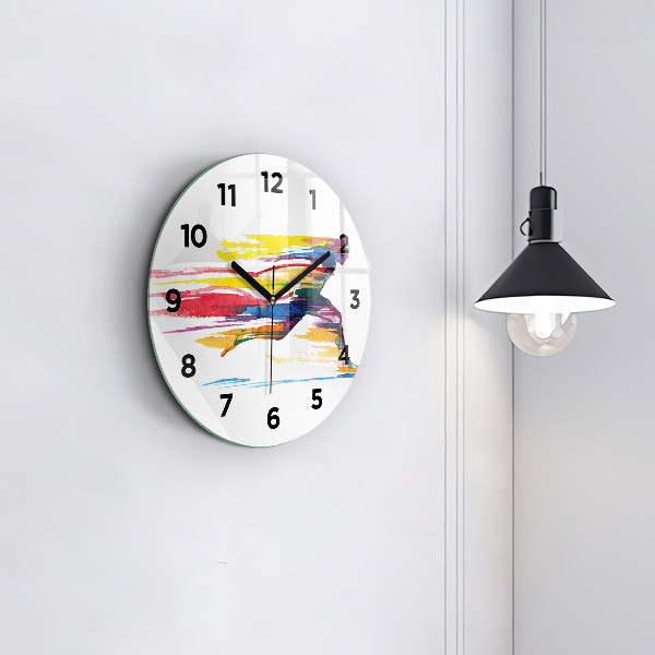 Orologio rotondo Illustrazione del corridore