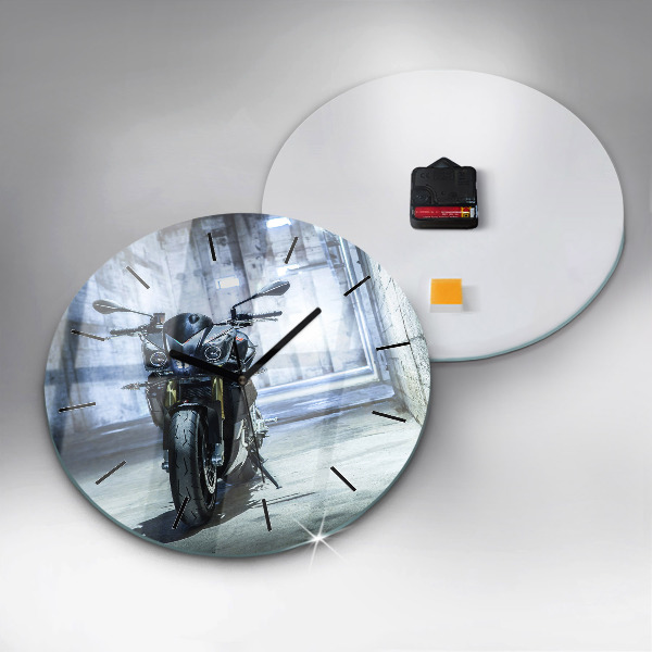 Orologio rotondo Motocicletta nel vicolo