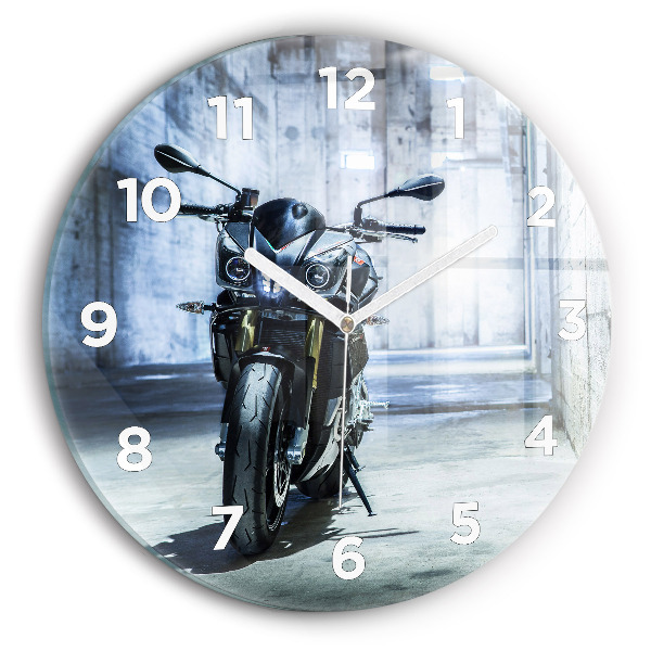 Orologio rotondo Motocicletta nel vicolo
