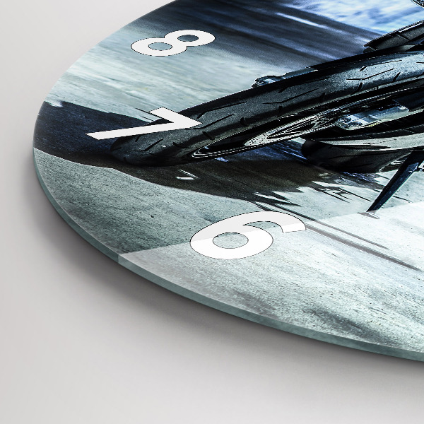 Orologio rotondo Motocicletta nel vicolo