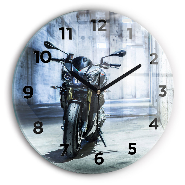 Orologio rotondo Motocicletta nel vicolo