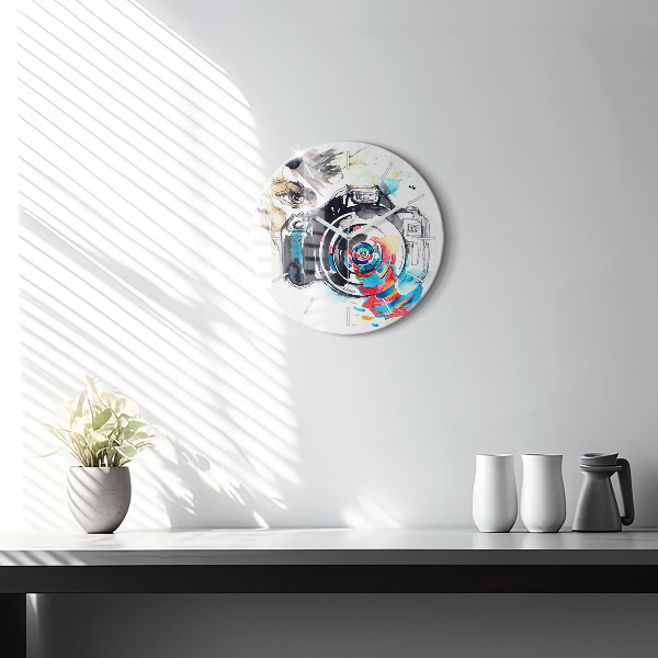 Orologio rotondo Fotografa donna