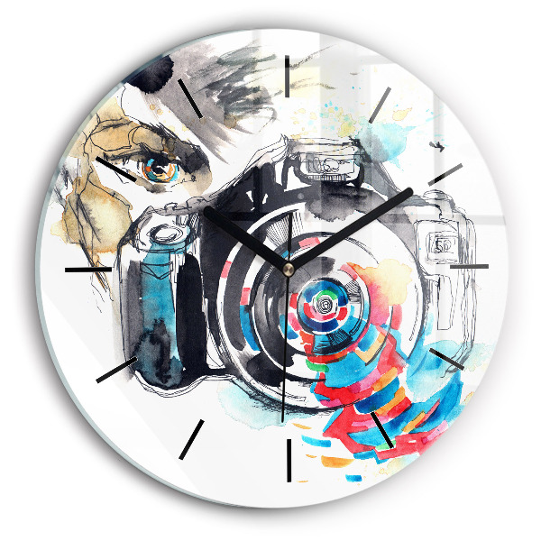 Orologio rotondo Fotografa donna