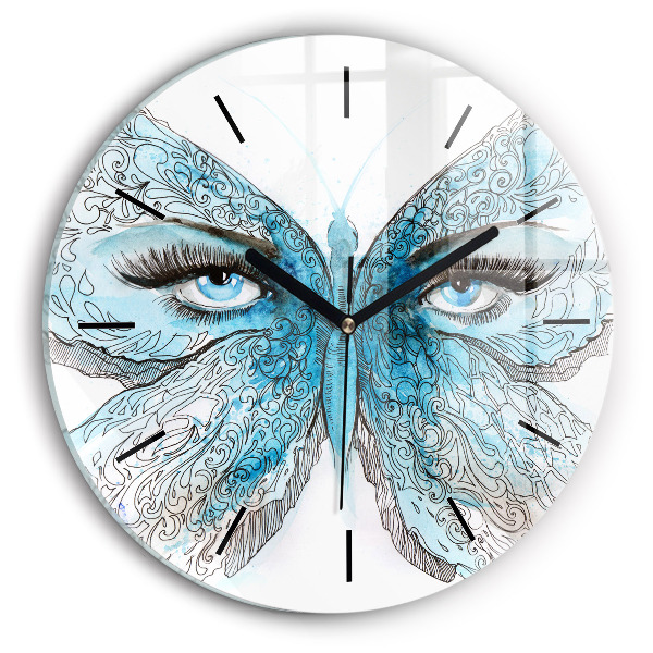 Orologio rotondo Faccia di farfalla