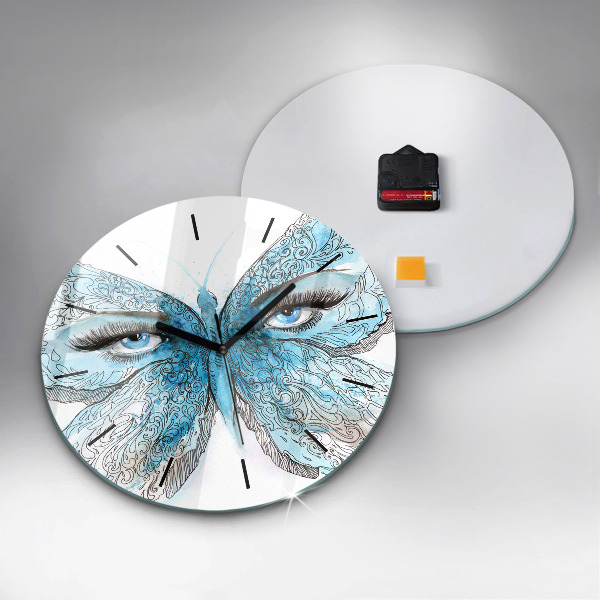 Orologio rotondo Faccia di farfalla