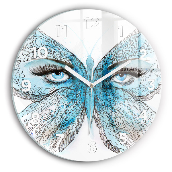 Orologio rotondo Faccia di farfalla