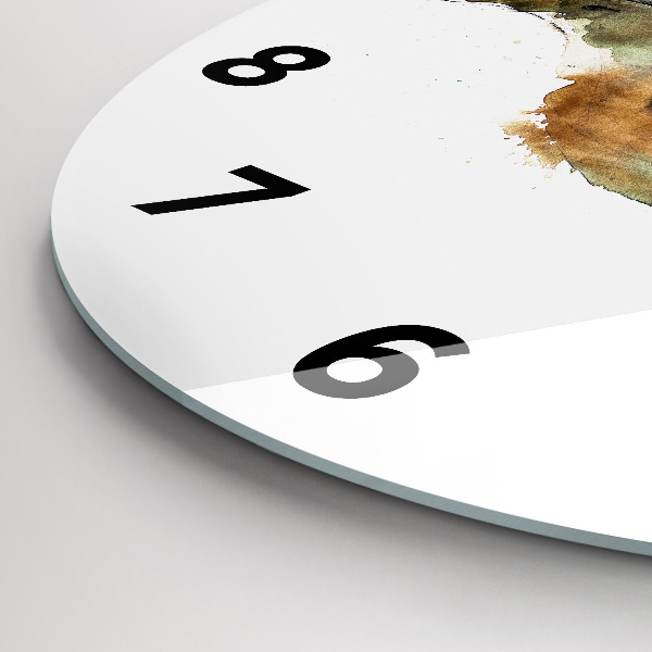 Orologio rotondo L'uccello e il libro