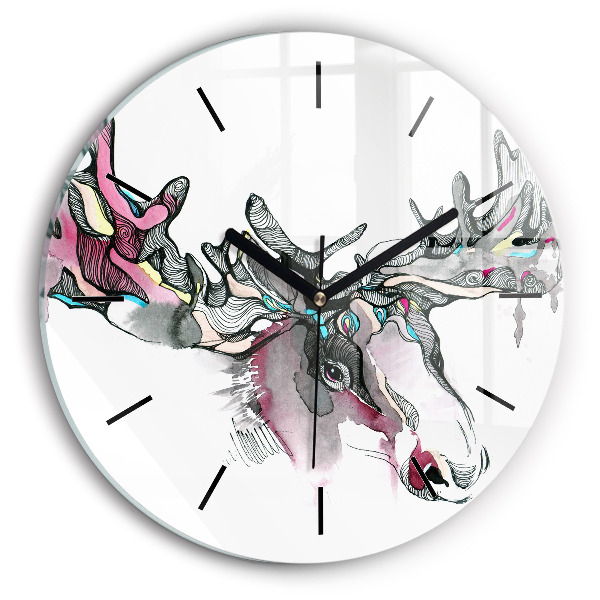 Orologio rotondo Estratto di alce