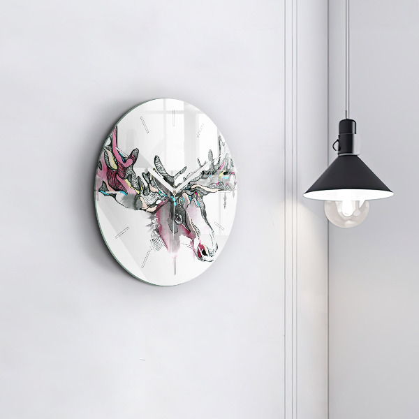 Orologio rotondo Estratto di alce